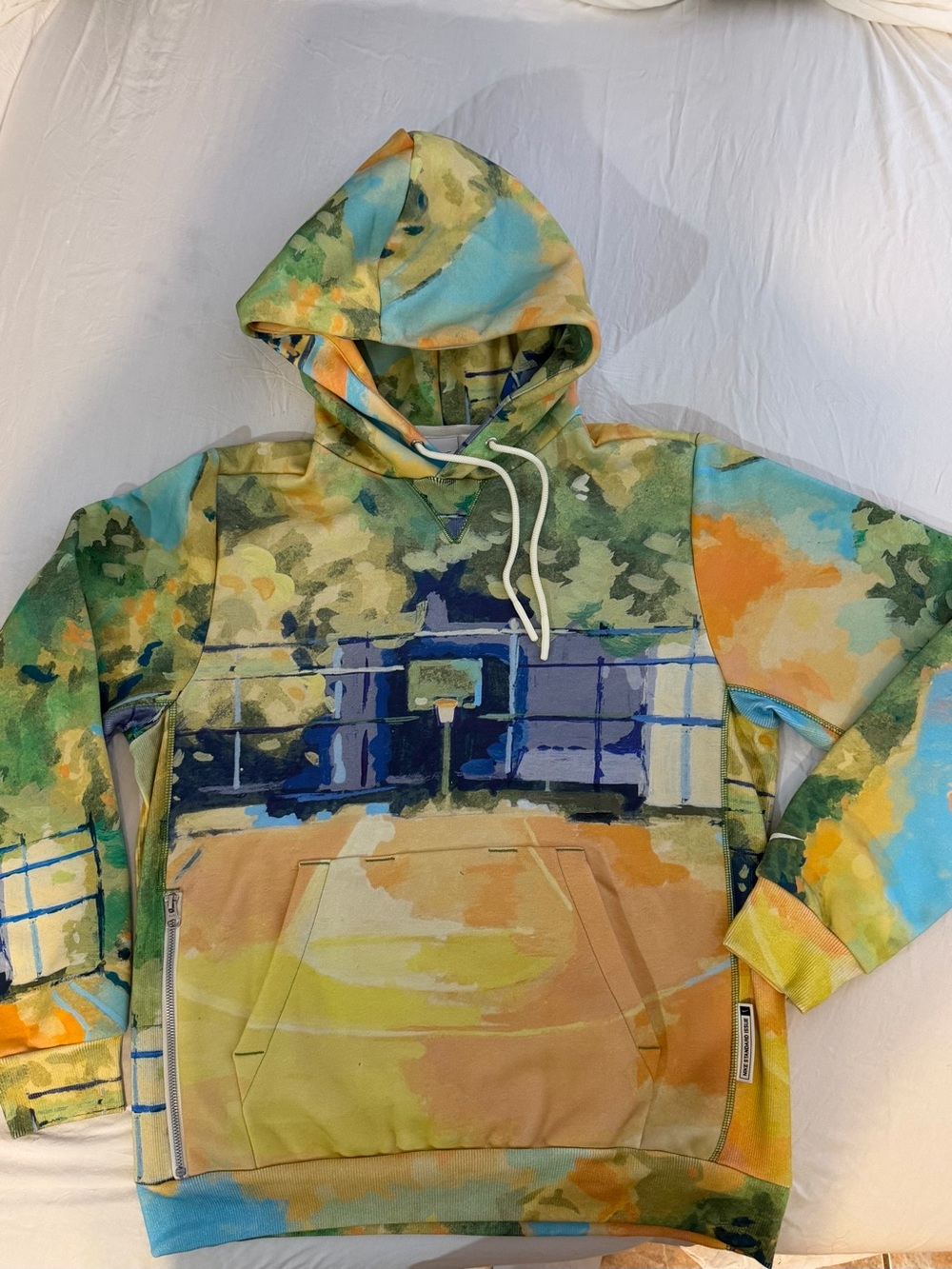 Nike Multicolor Watercolor Court Print Hoodie